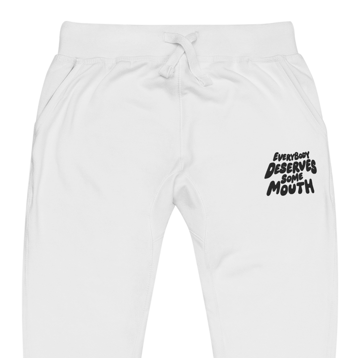 White EDSM Fleece Sweatpants
